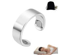 Lircofi Sömni Bague pour femme ménopause, bague magnétique réglable pour la thérapie magnétique, aide au sommeil et réduction de la fatigue, pour hommes et femmes, Acier inoxydable, /