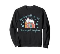 Lire avec Mon Chat - L'heure Parfaite de l'histoire Sweatshirt