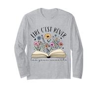 Lire C' Est Rêver Cadeau Livres Motif Floral Lectrice Boho Manche Longue