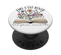 Lire C' Est Rêver Cadeau Livres Motif Floral Lectrice Boho PopSockets PopGrip Adhésif