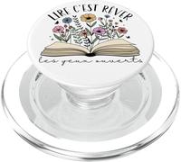 Lire C' Est Rêver Cadeau Livres Motif Floral Lectrice Boho PopSockets PopGrip pour MagSafe