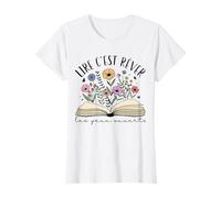 Lire C' Est Rêver Cadeau Livres Motif Floral Lectrice Boho T-Shirt