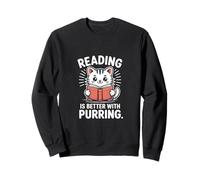 Lire C'est Mieux avec Purring Cat Sweatshirt