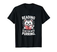 Lire C'est Mieux avec Purring Cat T-Shirt