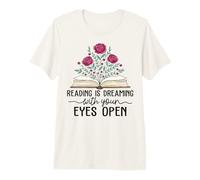Lire, C'est rêver Les Yeux Ouverts, drôle de libraire T-Shirt Haut de Gamme