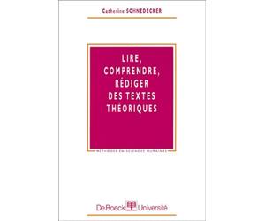 Lire, comprendre, rédiger des textes théoriques