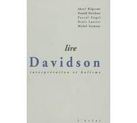 Lire davidson - interpretation et holisme - Collectif - Eclat Eds De L' - broché - Livre