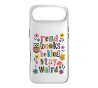 Lire des Livres Be Kind Stay Weird Flower Owl Book Lover Coque pour iPhone Air