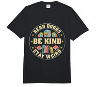 Lire des Livres Be Kind Stay Weird Loves School Library Bibrarian Comfort Colors Adult Heavyweight T-Shirt