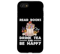 Lire des livres Buvez du thé Soyez heureux de lire les amateurs de connaissances Coque pour iPhone SE (2020) / 7 / 8