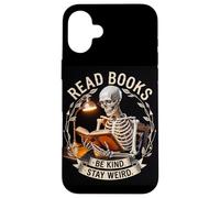Lire des Livres, être Gentil et Rester Bizarre Coque pour iPhone 16 Plus