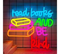 Lire des livres LED Signes de néon Accueil Classe Art Lampes Lumières acryliques Dimmables pour chambre Salle de classe Bibliothèque de l'école Librairie Décoration murale