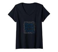 Lire, écrire, enseigner : Inspirer Les éducateurs et Les Amateurs de Livres T-Shirt avec Col en V, Femme, Noir, XL