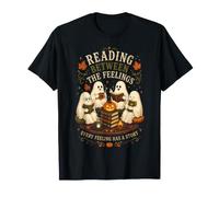 Lire Entre Les Sentiments Lecteurs fantômes Halloween T-Shirt