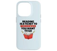 Lire EST Un Ticket pour OÙ Vous Voulez Aller Reader Meme Coque pour iPhone 14 Pro
