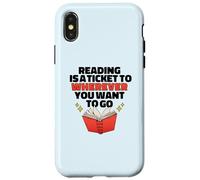 Lire EST Un Ticket pour OÙ Vous Voulez Aller Reader Meme Coque pour iPhone X/XS