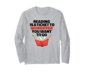 Lire EST Un Ticket pour OÙ Vous Voulez Aller Reader Meme Manche Longue