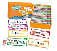 Lire et rimes livres de lettres sonores Flashcards phoniques Flashcards Word Family Books For Kindergarten Word Family Read And Phonics Cards Gift