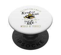 Lire et Tricoter en même Temps PopSockets PopGrip Adhésif