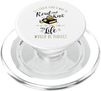 Lire et Tricoter en même Temps PopSockets PopGrip pour MagSafe