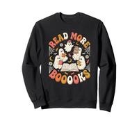 Lire la Suite de Boooks Cute Ghost Book Lover Librarian Halloween Sweatshirt