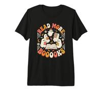 Lire la Suite de Boooks Cute Ghost Book Lover Librarian Halloween T-Shirt Haut de Gamme