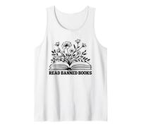 Lire Les Livres Interdits : Blooming Book Art Débardeur