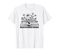 Lire Les Livres Interdits : Blooming Book Art T-Shirt