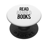 Lire Les Livres Interdits Stop Bans Censure Lecture Lecteur Meme PopSockets PopGrip Adhésif