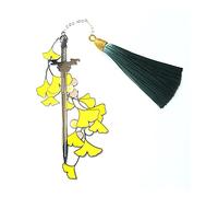 Lire les signets, Marque-page de Style chinois classique en acier inoxydable, cadeau métal, feuille Ginkgo, épée, Arts martiaux, marque-pages avec pompon