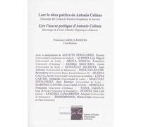 Lire l'oeuvre poétique d'Antonio Colinas