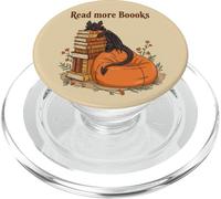 Lire Plus de Livres Cute Dragon Reading Library Book Club PopSockets PopGrip pour MagSafe