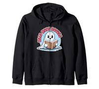 Lire Plus de Livres Cute Ghost Lire Plus de Livres Funny Halloween Sweat à Capuche