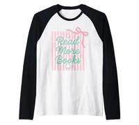 Lire Plus de Livres Rat de bibliothèque littéraire Reading Lover Manche Raglan