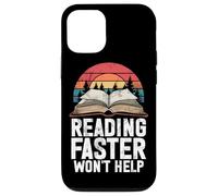 Lire plus vite n'aidera pas à lire le livre Retro Bookworm Geek Coque pour iPhone 12/12 Pro