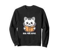 Lire Purr Repeat Cat Vintage Sweatshirt