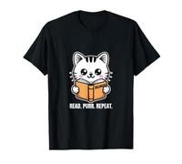 Lire Purr Repeat Cat Vintage T-Shirt