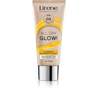 Lirene ALL DAY GLOW! fond de teint fluide illuminateur pour un effet longue tenue teinte 03 Beige 30 ml