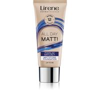 Lirene ALL DAY MATT! fond de teint fluide matifiant pour un effet longue tenue teinte 12 Natural 30 ml