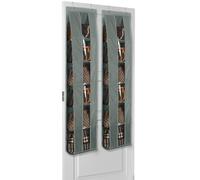 Lirex Organisateur de Sacs à Accrocher à la Porte, Pack de 2 avec 6 Niveaux, Économiseur d'Espace pour Placard, Rangement et Organisation, Porte-Sac, Gris Foncé