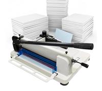 LIRHIQYGF Massicot à Guillotine avec Lame HSS Durable pour Une découpe précise du Papier, des Photos et du Carton - Conception Robuste