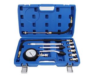 LIRHIQYGF Testeur de Compression Automobile, kit de 17 cylindres, 0 à 300 psi, détection de Pression de Cylindre, jauge numérique pour Moteur