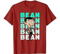 LIROHUIH New Mr. Bean T Shirt Bean Bean Bean SizeRed Ships Free T-Shirts à Manches Courtes(Large)