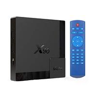LIROM Android 10.0 TV Box, X96 Mate Smart TV Box Allwinner H616 Quad Core Arm Cortex A53 CPU, Prend en Charge Le Double WiFi 2,4 Ghz/5 Ghz/ 4K UHD/ 3D/ H.265 Ethernet 10/100 M Décodeur,4gb+32gb