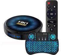 LIROM Android 11.0 TV Box, 2022 Mise À Niveau HK1 RBOX Smart Android Box Amlogic S905W2 Processeur Quad Core Cortex-A35 64 Bits, Prise en Charge 4K UHD 2.4G/5G Dual WiFi BT4.1Set Top Box,4gb+64gb