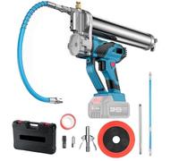 LIROPAU Pompe A Graisse Electrique Compatible avec Makita 18 V Batterie - 6 OZ/Min - 10000 PSI Pistolet à Graisse sans Fil avec Tuyaux, Tuyau de 45 cm, 1 Pince-étau, Pointe Pointue, Cheveux Courts