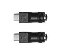 LiRRvb Adaptateur secteur Plug and Play de type C vers connecteurs femelles CC 5,5 x 2,1 mm pour une utilisation polyvalente des appareils 2 pièces/1 adaptateur d'alimentation