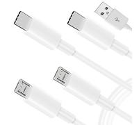LiRRvb Câble d'alimentation portable 1 entrée 4 sorties USB vers 2 types C + 2 ports de charge multi-ports pour téléphones portables et tablettes