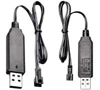 LiRRvb Câble de charge USB pour batterie au lithium 3,7 V SM2.0-2P avant pour voiture, pièces d'avion, quadricoptère, jouet avion, IC intelligent
