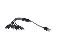 LiRRvb Câble répartiteur USB 2.0 haute vitesse pour une connexion transparente de plusieurs périphériques, adaptateur de concentrateurs USB